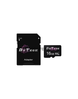 Карта памет DeTech Micro SDHC-I 16GB Class 10 Адаптер