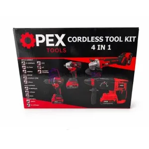 Комплект акумулаторни инструменти OPEX 21V 4в1 гаечен ключ, ..