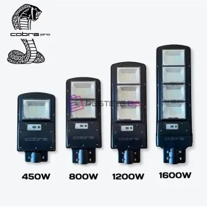 Улична соларна лампа Cobra Pro LED осветление сензор за движ..