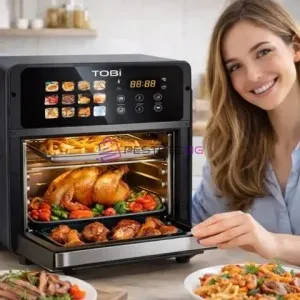 Фритюрник с горещ въздух 16 литра 2400W с дигитален дисплей