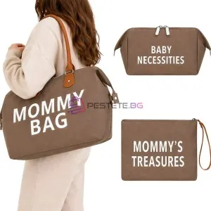 Чанта за майки Mommy Bag 3 в 1 с термоотделения