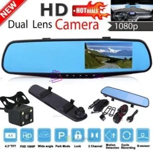 Видеорегистратор за огледало със задна камера FULL HD 1080P ..