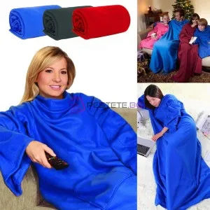 Меко одеяло с ръкави Snuggie