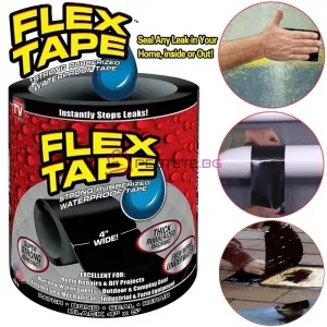 Водоустойчиво Тиксо Залепва и Запечатва Всичко Flex Tape