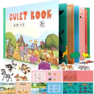 Монтесори тиха книга за деца Quiet Book