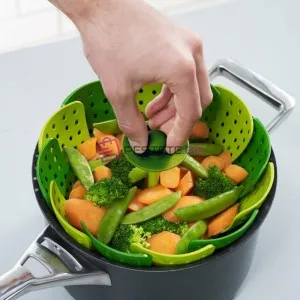 Кошничка за готвене на пара и отцеждане
