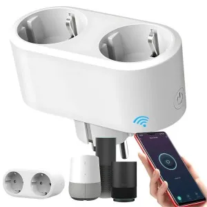 Умен двоен контакт с Wi-Fi таймер 16a приложение