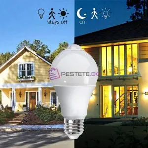LED крушка с датчик за движение 12W