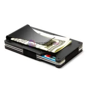 Портфейл за карти със щипка и RFID защита