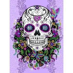 Изкуство с пайети, Craft Teen, Арт декор на череп