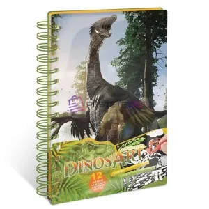 Творческа книга за оцветяване с кадифе, Динозаври