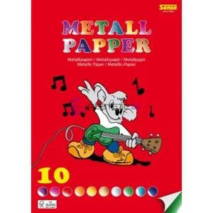 Металик хартия, А4, 10 цвята