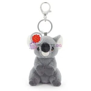 Коала, плюшена играчка с клипс за раница, 12 см