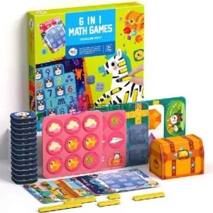 Комплект с игри, Забавна математика, 6 в 1