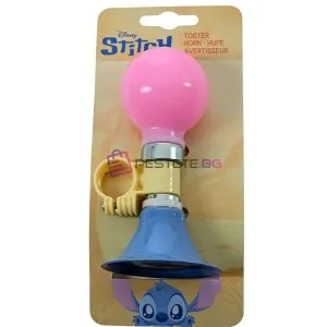Тромба за детски велосипед, Stich, розово