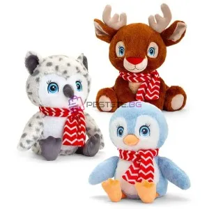 Keeleco Adoptable World, Коледни животни със шалче,  25 см (..